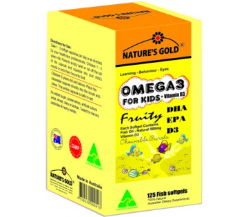 Omega3 For Kids + VitaminD3 125s